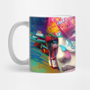 Cyberpunk Rainbow Dreamer Mug
